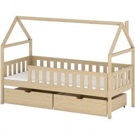 Κρεβάτι Παιδικό Domi (Για Στρώμα 80x180cm) 162806749 86x188x138cm Natural NATURAL