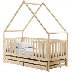 Children's Bed Magic (For Mattresses 90x200/90x190cm) 162807159 96x208x212cm Natural
