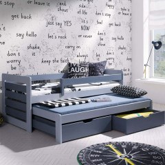 Κρεβάτι Παιδικό Tomasz II (Για Στρώματα 90x200/90x190cm) 161462939 97x205x77cm Anthracite