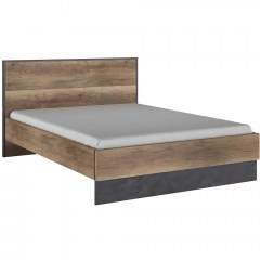 Κρεβάτι Canada (Για Στρώμα 160x200cm) 162314319 168x219x95cm Oak-Black