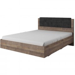 Κρεβάτι Glasgow (Για Στρώμα 140x200cm) 162607559 144,4x208,2x102,5cm Oak-Grey