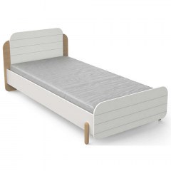 Children's Bed Eda (For Mattress 90x200cm) 162707179 102x204x78,5cm Oak-White