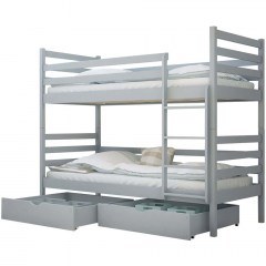 Κρεβάτι Κουκέτα Nemo (Για Στρώμα 80x180cm) 162917089 87x188x161cm Grey