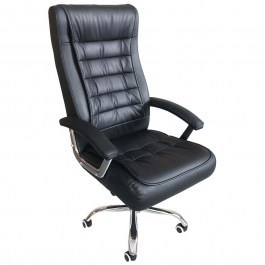 Καρέκλα Γραφείου Διευθυντή Viridian 162883449 62x77x111cm Black BLACK