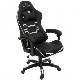 Καρέκλα Gaming Raptor Inferno 162884099 65x63x115cm Black-White BLACK-WHITE