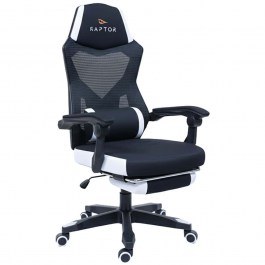 Καρέκλα Gaming Raptor Venom 162884069 65x63x115/125cm Black-White BLACK-WHITE
