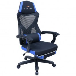 Καρέκλα Gaming Raptor Venom 162884059 65x63x115/125cm Black-Blue BLACK-BLUE