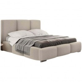 Bed With Storage Space Olweria (For Mattress 160x200cm) 162814629 180x222x122cm Cream CREAM