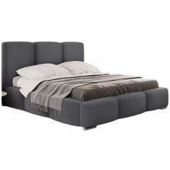 Bed With Storage Space Olweria (For Mattress 180x200cm) 162814489 200x222x112cm Anthracite