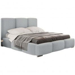 Bed With Storage Space Olweria (For Mattress 180x200cm) 162814459 200x222x112cm Grey GREY