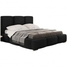Bed With Storage Space Olweria (For Mattress 180x200cm) 162814549 200x222x112cm Black BLACK