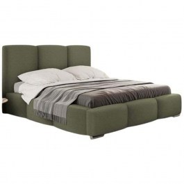 Bed With Storage Space Olweria (For Mattress 180x200cm) 162814609 200x222x112cm Green GREEN