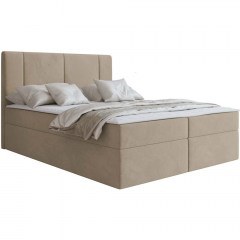Bed With Mattress & Storage Space Michelle (180x200cm) 163080139 182x209x115cm Beige
