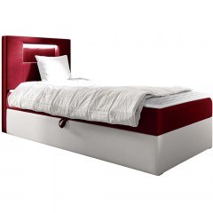 Κρεβάτι Με Στρώμα & Αποθηκευτικό Χώρο Junior Gold I (90x200cm) 162563119 92x212x115cm White-Red