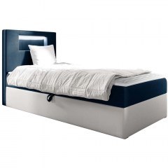 Κρεβάτι Με Στρώμα & Αποθηκευτικό Χώρο Junior Gold I (90x200cm) 162563159 92x212x115cm White-Blue