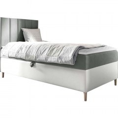 Bed With Mattress & Storage Space Junior Maja I (90x200cm) 162564329 92x208x115cm White-Grey