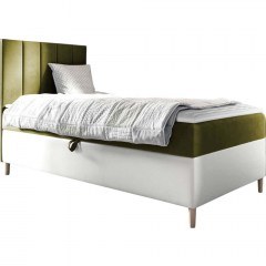 Κρεβάτι Με Στρώμα & Αποθηκευτικό Χώρο Junior Maja I (90x200cm) 162564529 92x208x115cm White-Olive