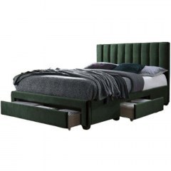 Bed With Storage Space Grake (For Mattress 160x200cm) 162868559 164x214x111cm Green