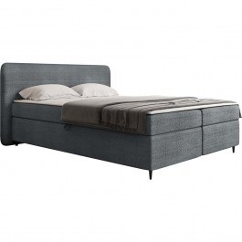 Bed With Mattress & Storage Space Boho II (160x200cm) 163046109 182x207x104cm Anthracite ANTHRACITE