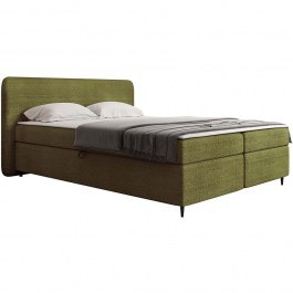 Bed With Mattress & Storage Space Boho II (160x200cm) 163046129 182x207x104cm Green GREEN