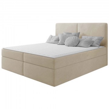 Bed With Mattress & Storage Space Claire (180x200cm) 162805139 182x209x115cm Beige