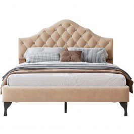 Κρεβάτι Desora (Για Στρώμα 160x200cm) 162885199 160x203x122cm Beige BEIGE