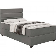 Κρεβάτι Με Στρώμα & Αποθηκευτικό Χώρο Elen (90x200cm) 162891009 90x207x106cm Anthracite