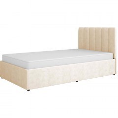 Bed With Storage Space Mossa (For Mattress 120x200cm) 162788889 126x210x101cm Beige