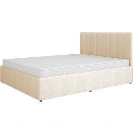 Κρεβάτι Με Αποθηκευτικό Χώρο Mossa (Για Στρώμα 160x200cm) 162788879 166x210x101cm Beige BEIGE