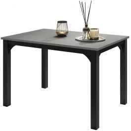 Extendable Table Focus 162906539 120/158x80x76cm Grey-Black GREY