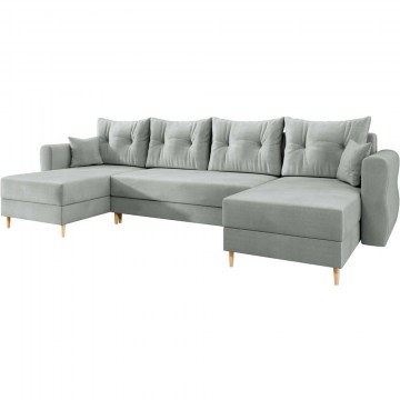 Καναπές Γωνιακός Zako U 162819699 310x138x85cm Grey