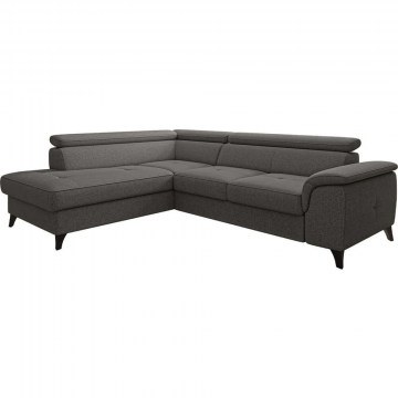Corner Sofa - Bed (Left Corner) Aldeia 162717019 252x200x90cm Anthracite
