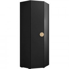 Single-Leaf Corner Wardrobe Inova IV 163057959 81x81x237cm Black-Gold