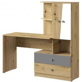 Γραφείο Με Βιβλιοθήκη Nero 162293669 150x50x153cm Natural-Multi NATURAL