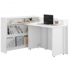 Folding Desk Concept R 162648609 115/136x93x27cm White WHITE