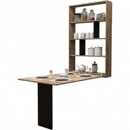 Folding Table Abi 163054139 85x149x203cm Natural-Black NATURAL