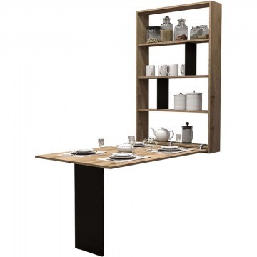 Folding Table Abi 163054139 85x149x203cm Natural-Black