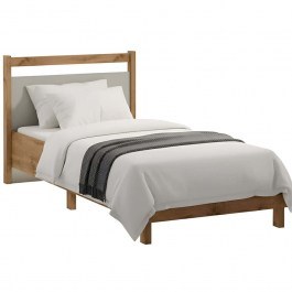 Bed Indygo (For Mattress 90x200cm) 162817529 102x208x92cm Oak-Beige OAK-BEIGE