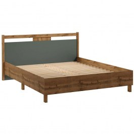 Bed Indygo (For Mattress 160x200cm) 162817499 172x208x92cm Oak-Olive OAK-OLIVE