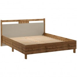 Bed Indygo (For Mattress 160x200cm) 162817519 172x208x92cm Oak-Beige OAK-BEIGE