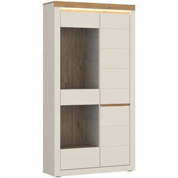 Βιτρίνα Fidello Plus 163082409 104,2x39,6x204,7cm Natural-White