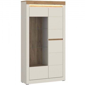 Βιτρίνα Fidello L 163082449 104,2x39,6x156,3cm Natural-White
