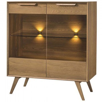Showcase With Light Comodo 162814309 110x50x125cm Natural