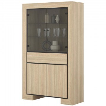 Βιτρίνα Lyra 162891739 113x41x185cm Oak