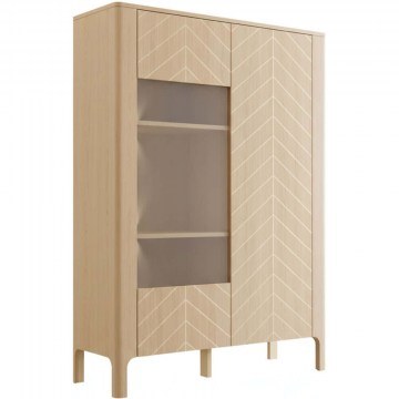 Βιτρίνα Με Φως Led Malumi 163063699 103x41x146cm Natural