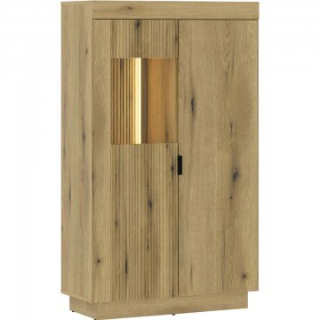 Βιτρίνα Με Φως Toneel II L 162673549 80,4x39,6x140,2cm Oak