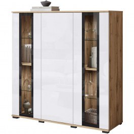 Βιτρίνα Με Φως Led Caro 162897689 120x40x122cm Natural-White NATURAL-WHITE