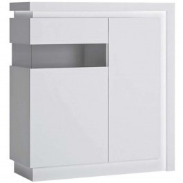 Showcase With Led Light Lynx L 162286269 107,5x42x123,6cm White WHITE