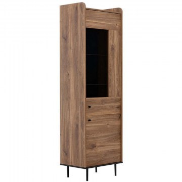Βιτρίνα Vasina 162472529 60x40x200cm Walnut