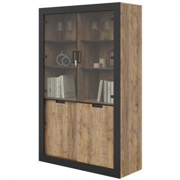 Showcase Windsor 162868139 120x45x187cm Natural-Black